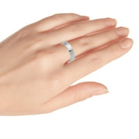 Бял IP плоча титанов пръстен високо полиран с четен централен сватбена лента пръстен за мъже или дами