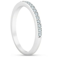 Pompeii 1 4ct Diamond Wedding Ring 10K бяло злато