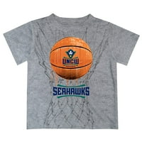 Младежки сив UNC Wilmington Seahawks капе баскетболна тениска