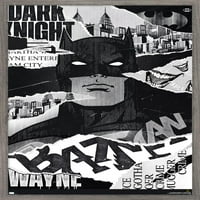 100 -годишнина на Уорнър: Изкуство на 100 -ти - Батман Стенски плакат, 22.375 34 в рамка