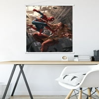 Marvel Comics - Spider -Man - битка с плакат на Kraven Wall с дървена магнитна рамка, 22.375 34