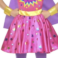 Малък, дете супер герой, Хелоуин, фантазия рокля костюм за момичета, розово, женски, начин да празнуват