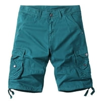 Мъжки ежедневни чист цвят на открито джоб Плаж работа панталони товари Шорти панталон