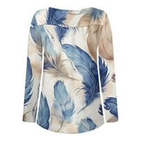 Strungten Summer Women's Fashion Casual Buttons Flower Buttons Print Print-lect Pullover Top Blouse
