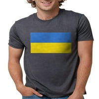 Cafepress - Тениска на флаг Украйна - Тениска на мъжете три смеси