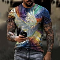 Cllios Мъжки 3D графични тениски Униза гълъб печат с къси ръкави Топс Лятна модна екипаж Дет ежедневен тий винтидж риза