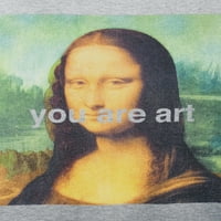 Мона Лиза вие сте Арт мъжка и голяма мъжка графична тениска
