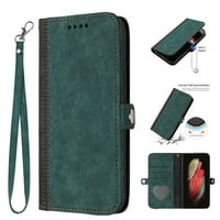 Калъф за Samsung Galaxy A04e Premium Soft Pu Leather Flip Folio Wallet Kickstand Защитен капак