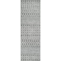 нулум Марокански Блайт бегач килим, 2 '6 16', Тъмно сив