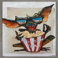 100 -годишнина на Уорнър: Изкуство на 100 -ти - Gremlins Wall Poster, 22.375 34 в рамка