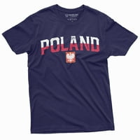 Полша флаг тениска полски герб орел мъжки тениска Polska
