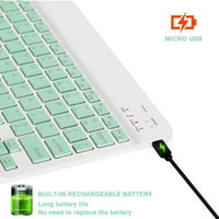 U Лека ергономична клавиатура с фонова RGB светлина, много устройство Slim Arfangeable Keyboard Bluetooth 5. и 2.4GHz стабилна клавиатура за връзка за HP 15. Лаптоп