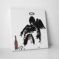 Banksy Prinken Angel Галерия, увита платно с стена, 20 16