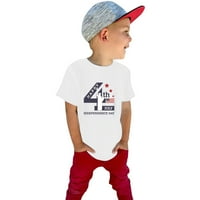 Pedort Boy Ризи Лятни момчета и малко дете с бродирани тениски с къс ръкав бяло, 130
