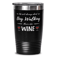 Вино пияч куче ходене 20оз неръждаема чаша смешно куче проходилка идея за подарък