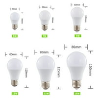 Еквивалент на LED крушка 60W, топла бяла, E стандартна основа, без намаляване на LED крушка, часове