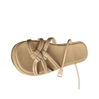 Giligiliso сандали женски солиден цвят удобни чехли кръгли бутон за глава нагоре плажни сандали продажби