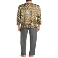 Реалтрий, възрастни мъже, Топ и панталони пижами спално облекло комплекти, размери с-ШЛ