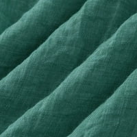 Бохо Дамски Дълъг Ръкав Памучно Бельо Кафтан Дамска Чанта Блуза Тениска Блузи Дамски Тениски Зелени