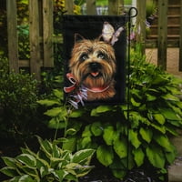 Carolines Treasures PPP3047GF Cairn Terrier Butterfly Flag Size Size Малък, многоцветен
