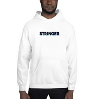 Tri Color Stringer Hoodie Pullover Sweatshirt от неопределени подаръци