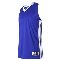Alleson Athletic - Женския баскетболен фланелка - цвят - Червено бяло - размер - XL
