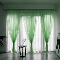 Домашен текстил листа Voile панел прозорец тъкан тюл завеса драпиране чист домашен текстил завеса o