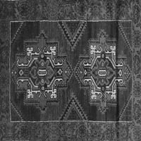 Ahgly Company Indoor Round Персийски сиви традиционни килими, 8 'кръг