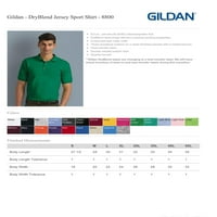 Gildan G Dryblend Възрастен поло риза - -лим -средна част