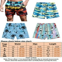 Paille Men Mid Aist Hawaiian Beach Shorts Небрежна ваканция Лято кратки панталони Прав крак Празник на плажовете мини панталони