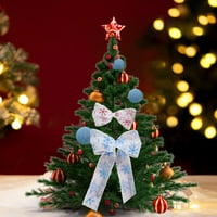 Farfi Roll Коледна панделка снежинка модел сгъваем декоративен Xmas опаковка Декорация панделка за Коледа