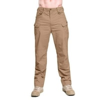 Honeeladyy Мъжки твърд цвят мулти-джобни гащеризони на открито панталони панталони Мъжки суитчъри