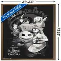 Дисни Тим Бъртън Кошмарът преди Коледа - плакат на стената, 22.375 34