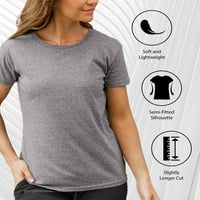 Незабавно съобщение - но първо, Cafecito - Графична тениска с къси ръкави за жени