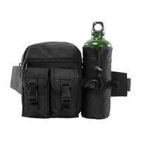Bescita Multi Functional Tist Pack, Едно рамо колан с колан с вода Водна резитивна чанта за талия Чанка туризъм Изкачване на външен бумбог с джоб за бутилка с вода