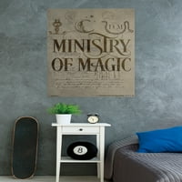 Магьосническият Свят: Хари Потър-плакат на стената на Министерството на магията, 22.375 34