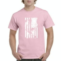 Нормално е скучно-Мъжка тениска къс ръкав, до мъжки размер 5ХЛ - американски флаг 4-ти юли