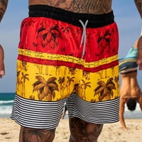 Мъжка мода лято цветен печат комфорт печат шорти модни шорти плажни шорти Бохо панталони Бейзбол панталони атлетични шорти спортни шорти къси панталони йога панталони тренировка панталони