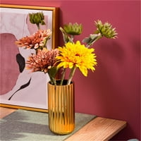 мнжин Вази злато цвете ваза декорация декорация ваза начало керамика начало подаръци вътрешен двор & градина Многоцветен