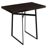36 60 30 Cappuccino, Black, Hollow -Core, Particle Board, Metal - Tining Table