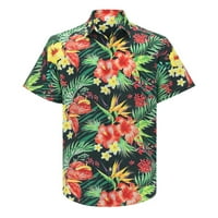 Мъжете мода пролет през лятото ежедневно късо ръкав завой отпечатани тениски на тениски топ блуза мъжки тениска 3xlt тениска за облекло