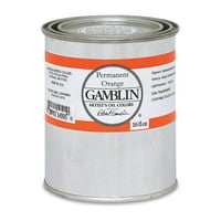 Цвят на маслото на художника на Gamblin - постоянен оранжев, оз консерви