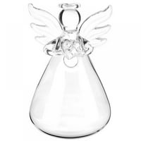 Прозрачна стъклена бутилка домашна украса ангелска форма ваза стъклен контейнер