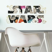 Съквартиранти Star Wars Floral Logo Peel and Stick Stall Decals с фолио