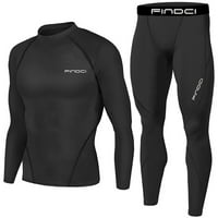 Спортен комплект за мъже, мъжка компресионна риза с изпъстрени панталони, Uick Dry Fitness Proofsuit Cuit