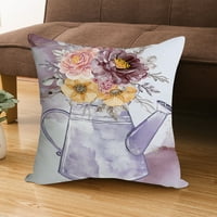 Възглавница пролетни цветове удобни невидими цип чисти печат лесно чист декоративен мек вътрешен диван възглавница покритие за домашно подобрение