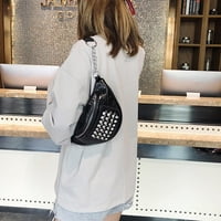 Модерна кръстосана каросерия широка чанта за рамо на рамото за рамо модна чанта за гърди