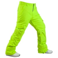 Дамски панталони фурнир двойна дъска вятърна топлота сгъстени ски панталони за жени