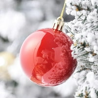 Коледна топка висящи декорации Комплект за почивка, сватба, парти Коледа покритие пластмасова топка висящи