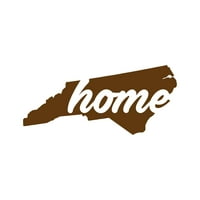 Северна Каролина Домашен стикер Декал Дим Нарязване - самозалепващ винил - устойчив на атмосферни влияния - направен в САЩ - много цветове и размери - държавна форма на NC Love